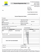Payment registration slip